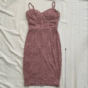 Pink lacey dress